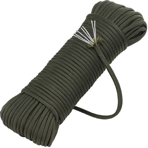 550 paracord parachute cord - 550 Paracord - Nylon. Paracord 550 parachute cord (also called 550 paraline) is a commercial version of Type III military spec parachute cord. 550 Paracord, made from nylon, contains 7 strands in the core giving this cord a tensile strength of 550 lbs. Light and strong, 550 paracord is great for camping, emergency, survival uses, and much more! 